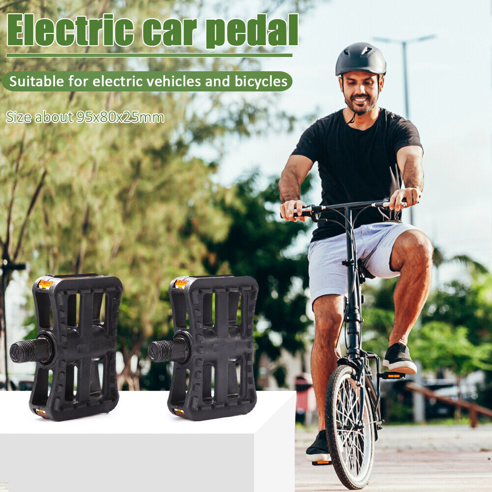 1 Pair Electric Bicycle Pedals Cycling Road Bike Anti Slip Foot Plat Pedal