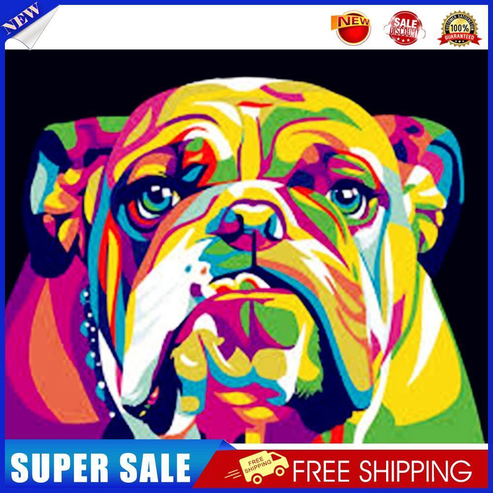 5D DIY Diamond Painting Colorful Dog Cross Stitch Embroidery Mosaic Kits