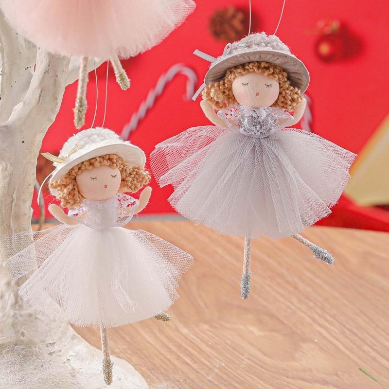 Heart Angel Christmas Tree Pendant Hanging Window Wall Door Decoration Gift
