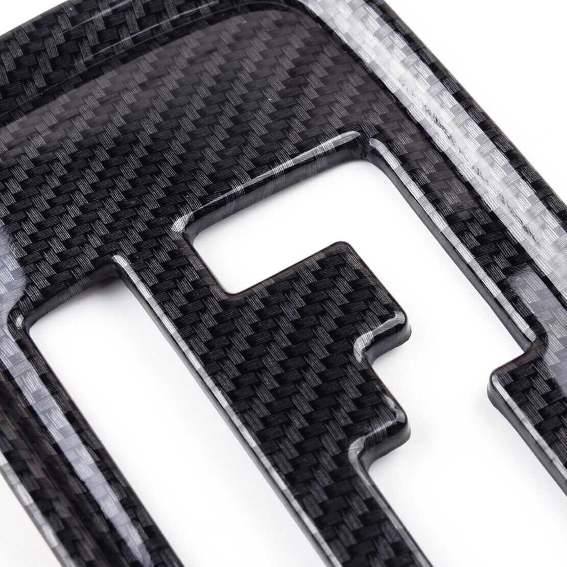 Carbon Fiber Look Gear Shift Panel Cover Trim Fit For Mitsubishi Outlander 13-20