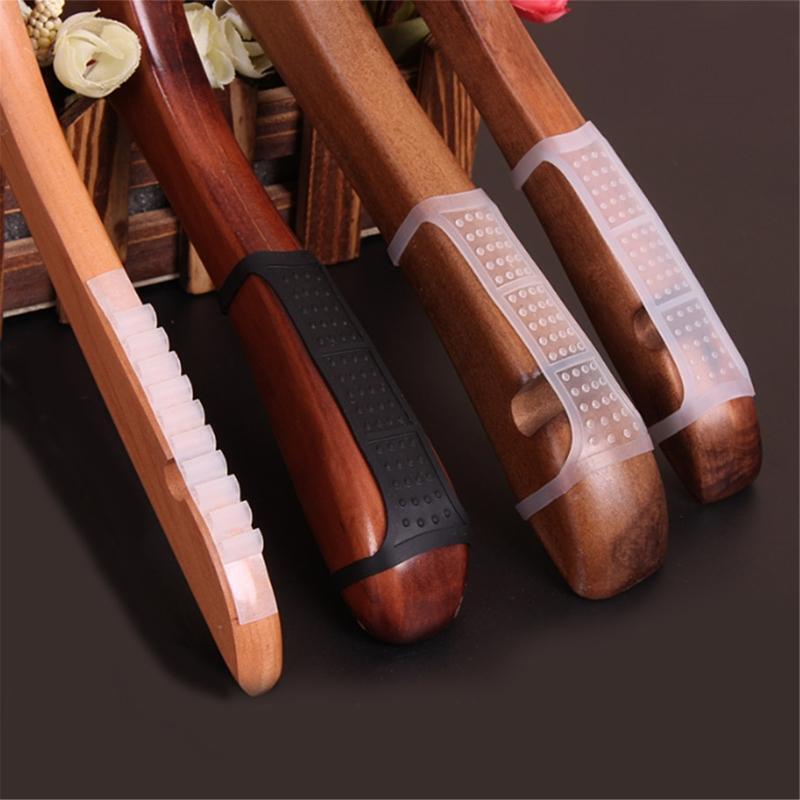 20pcs Silicone Clothes Hanger Shoulder Pad Grips Anti Slip Strip for Clothing