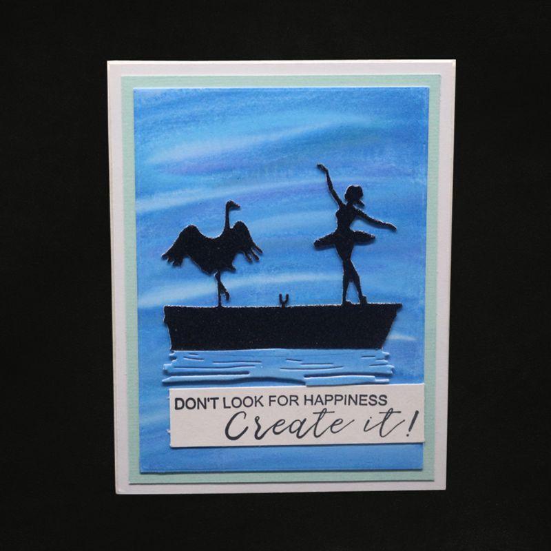 Dancing Metal Cutting Dies Stencil Scrapbooking DIY Album Stamp Paper Embossing