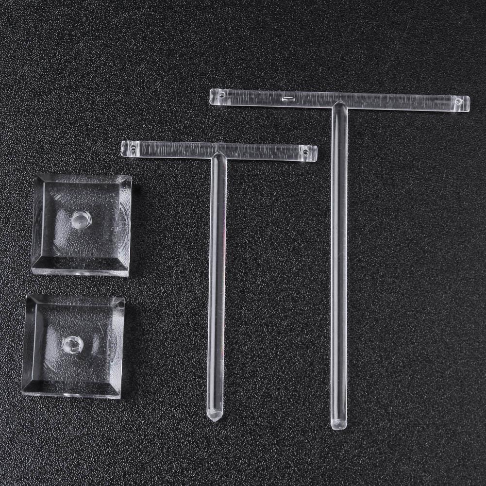 2pcs/set Glass Earrings Jewelry Organizer Display Rack Stand Holder