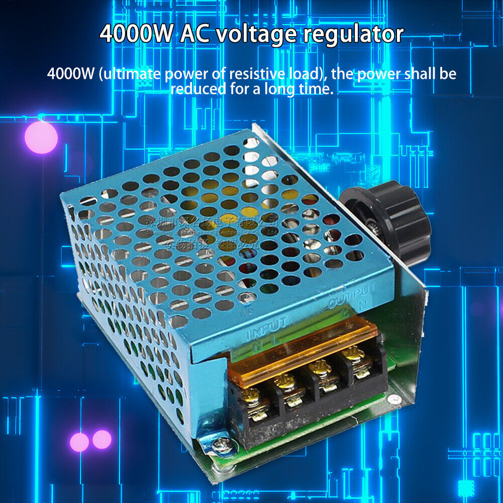 4000W High Power AC 220V Thyristor Electronic Voltage Regulator Controller