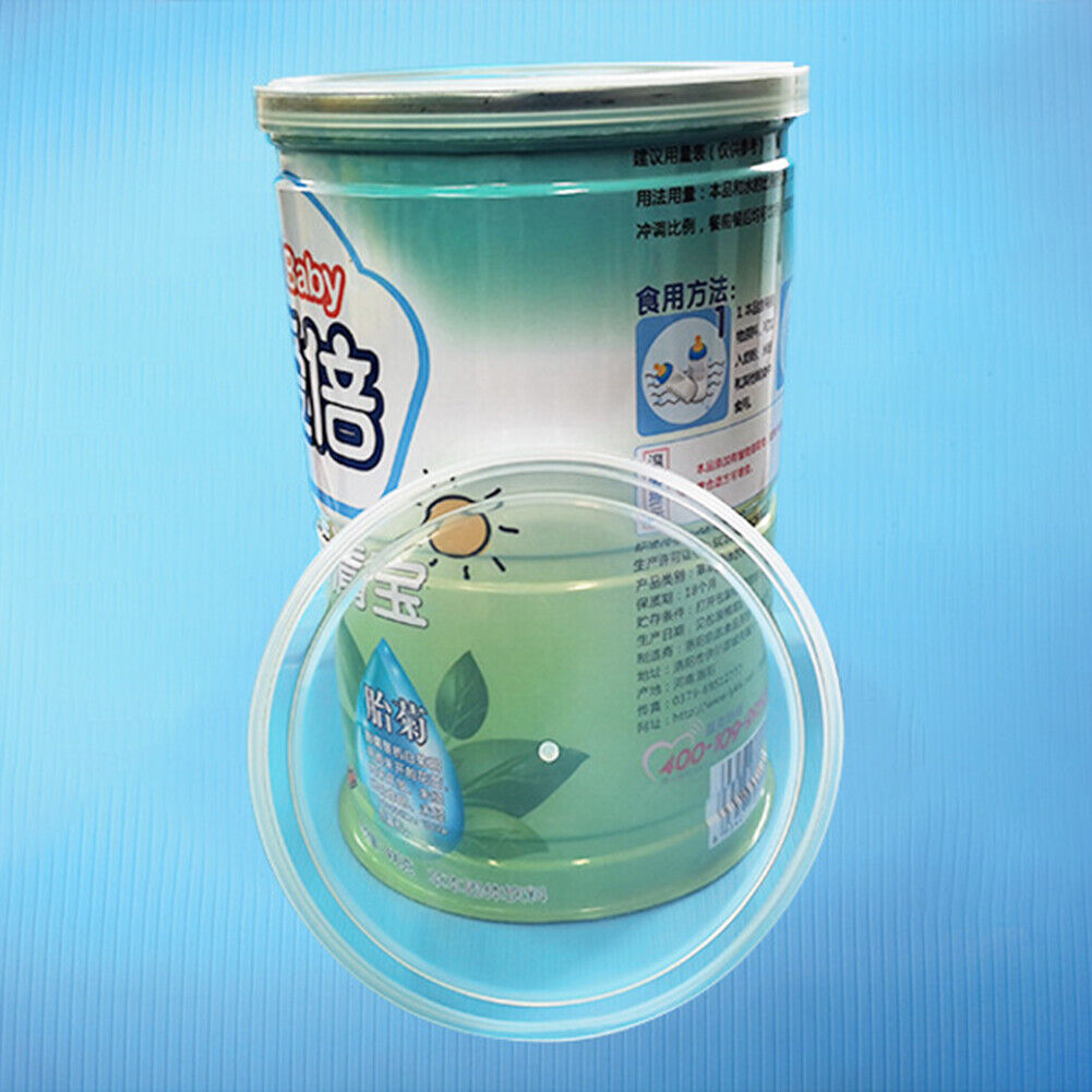 5pcs Reusable Food Storage Tin Cover Cans Lids Round Dog Cat Canned Sealer