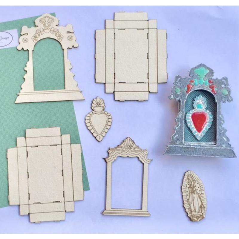 Heart Pendant Metal Cutting Dies Stencil DIY Scrapbooking Album Paper Card Mold