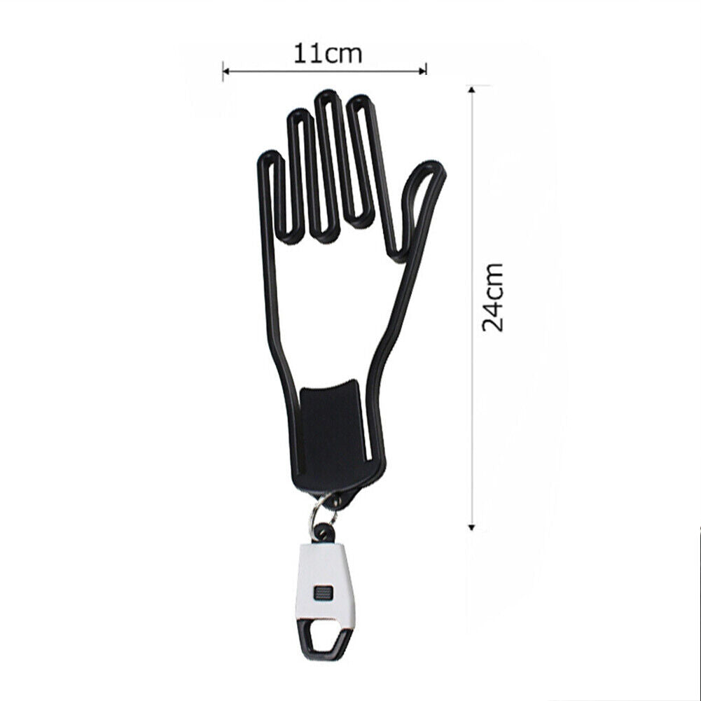 Golf Glove Holder Rack with Key Chain Glove Drying Support Frame (White)