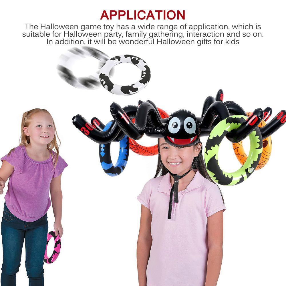 Ring Toss Games Halloween Toss Game Halloween Party Decor Inflatable Spider Hat