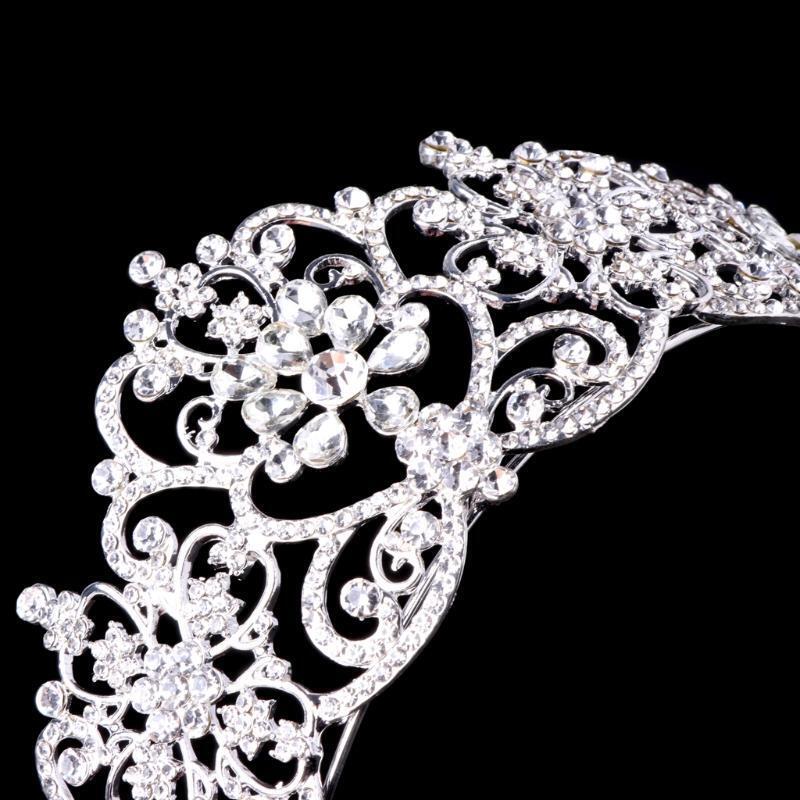 Bride Bridesmaid Wedding Shining Rhinestone Hair Headband Crown Tiara Pageant