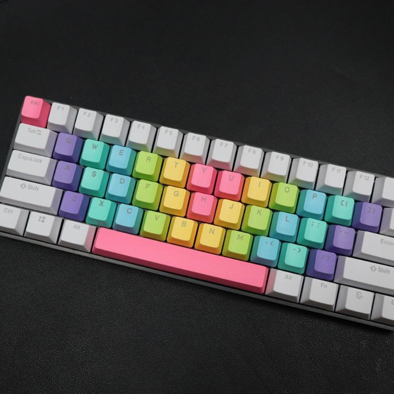 39Key Rainbow Two-Color Injection Keycap for Mechanical Keyboard MX Switches Set