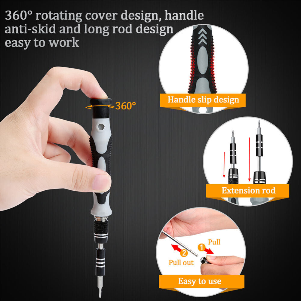 115 in 1 Screwdrivers Set w/ Magnetic Screw Driver Bit Tool for Phone Watch