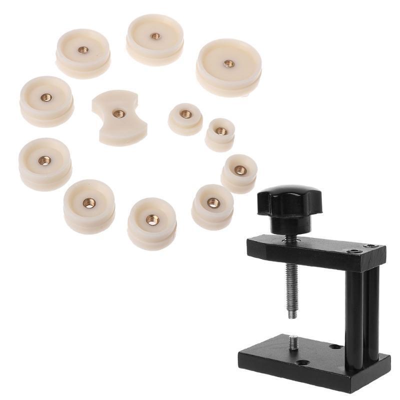 Professional High Accuracy Spiral Watch Back Case Press Tool with 12Pcs Fittings