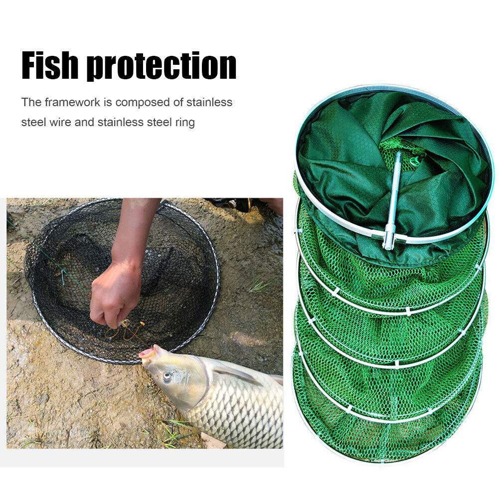 Fishing Net Fish Trap Crayfish Basket Carp Fishing Accessories (25-2.5m)