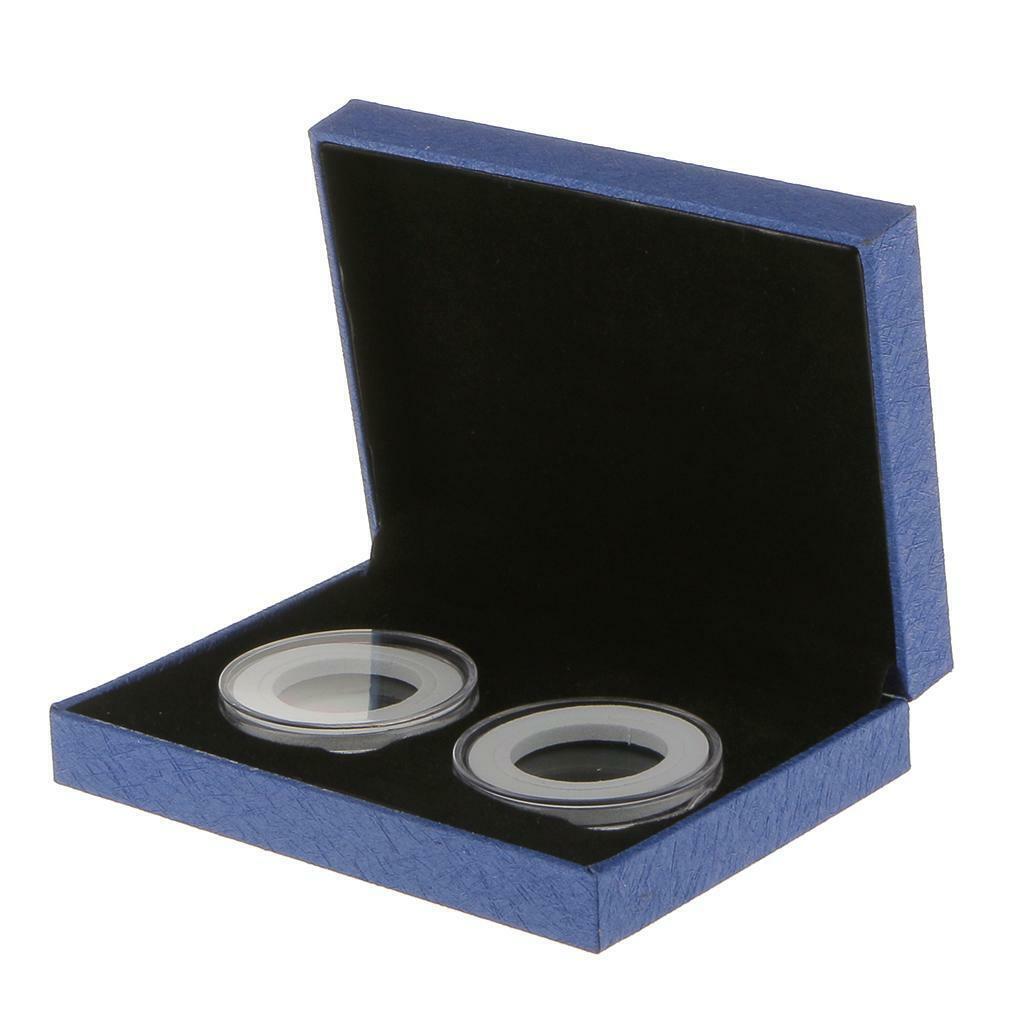 2x Fancy Double s Holder Commemorative   Case Display Gift