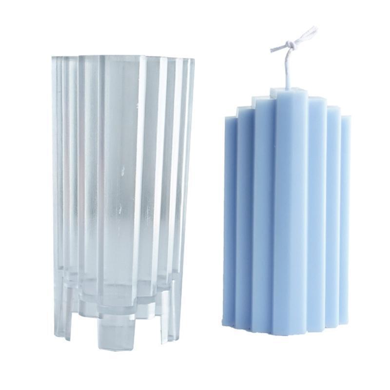 DIY Candle Plastic Mold Iceberg Trapezoidal Buildings Blocks Mould Tool