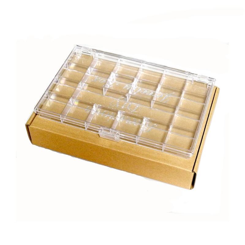 21 Grids DIY Accessories Suit Shiny Jewels Rhinestones in a Storage Organizer