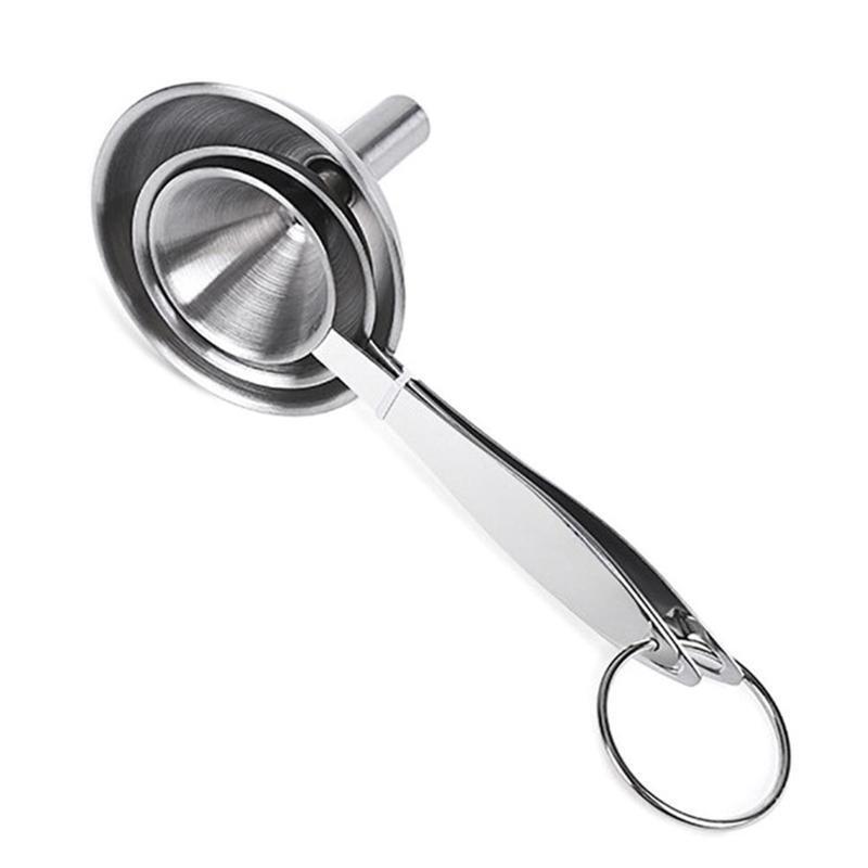 Metal Funnels Cooking Powder Food Grade Flask Funnels for Filling Bottle Liquor