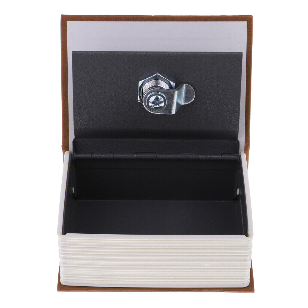 Small Hidden  Book Jewelry  with Key Piggy  Light Coffee