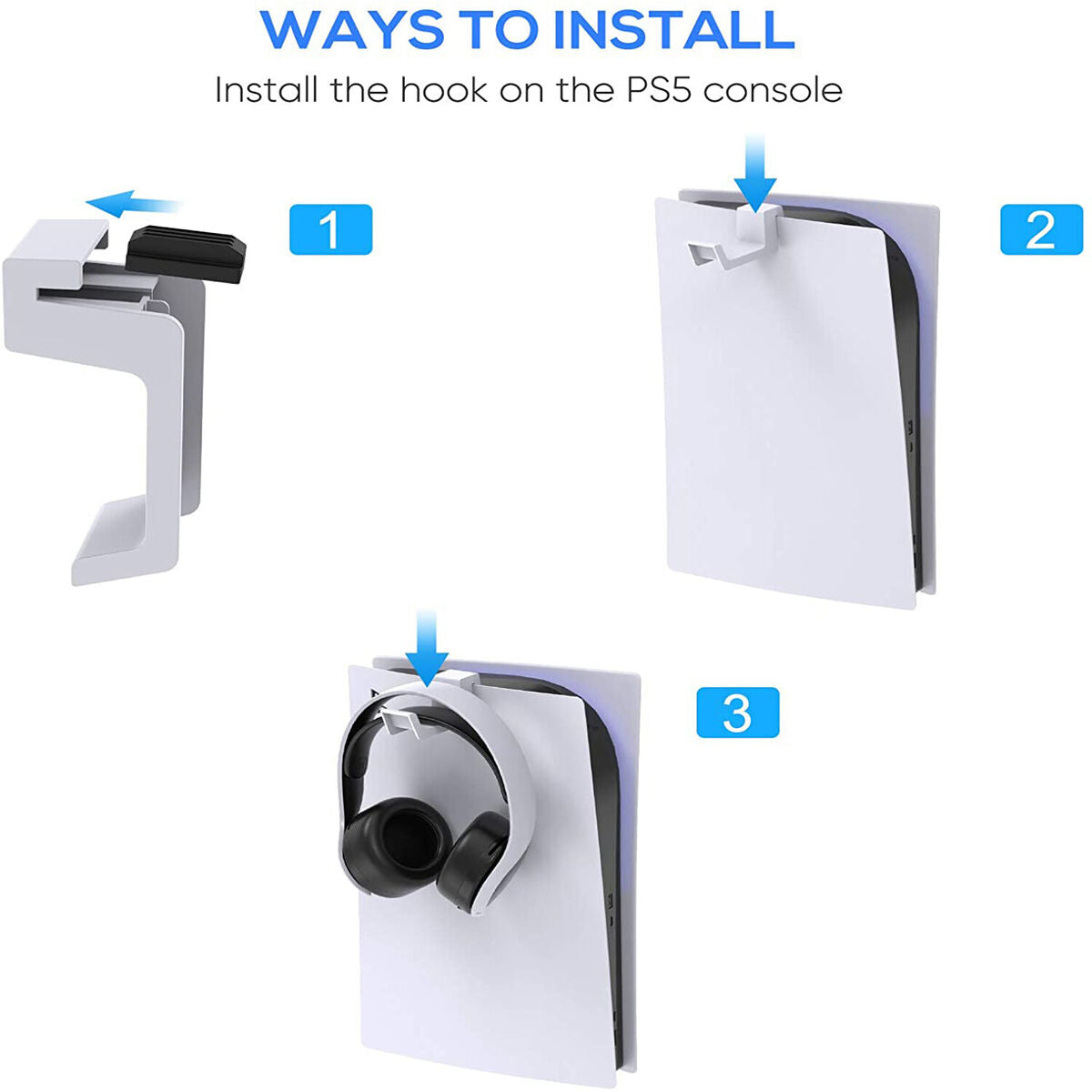 Headphone Holder Stand Hook HangerFor Sony Playstation 5 PS5 Gaming Headset