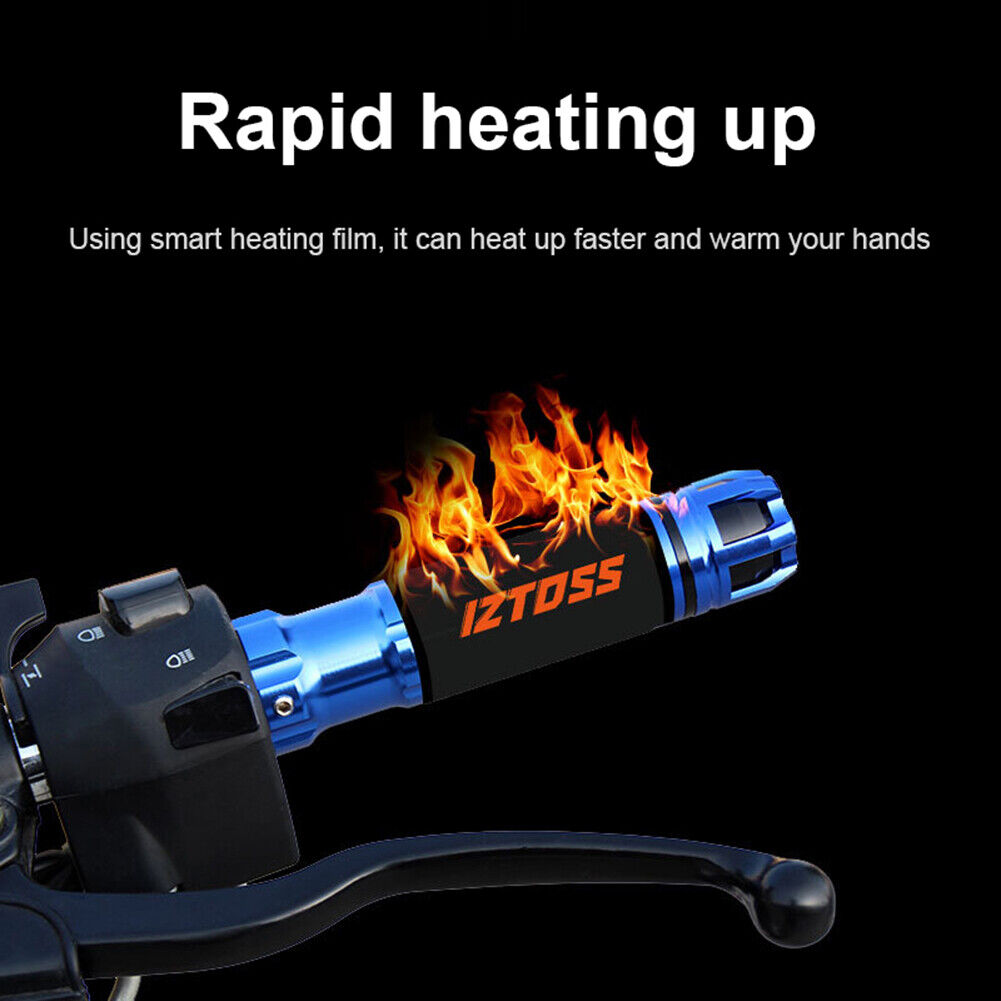 USB Adjustable Motorcycle Heated Grips Electric Motorbike 15W Handle Heater