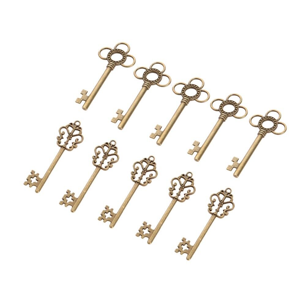Novelty Skeleton Key Charms Gift Jewelry Findings Wedding Favors Pendant 10pcs