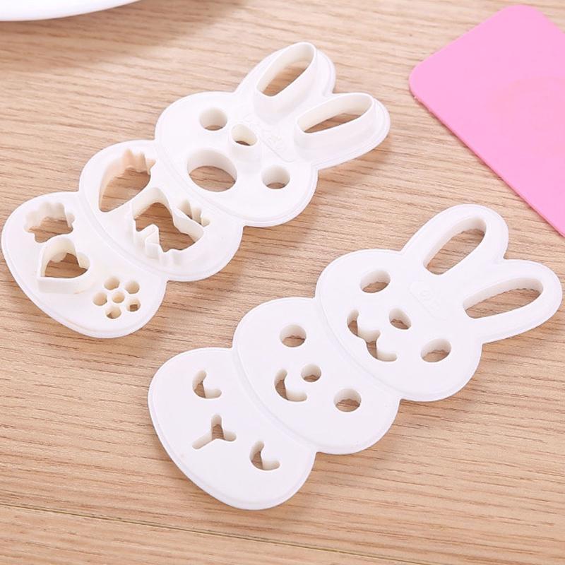 Animal Bunny Shape Sushi Mold Press Rice Ball Making Reusable Easy to Operation