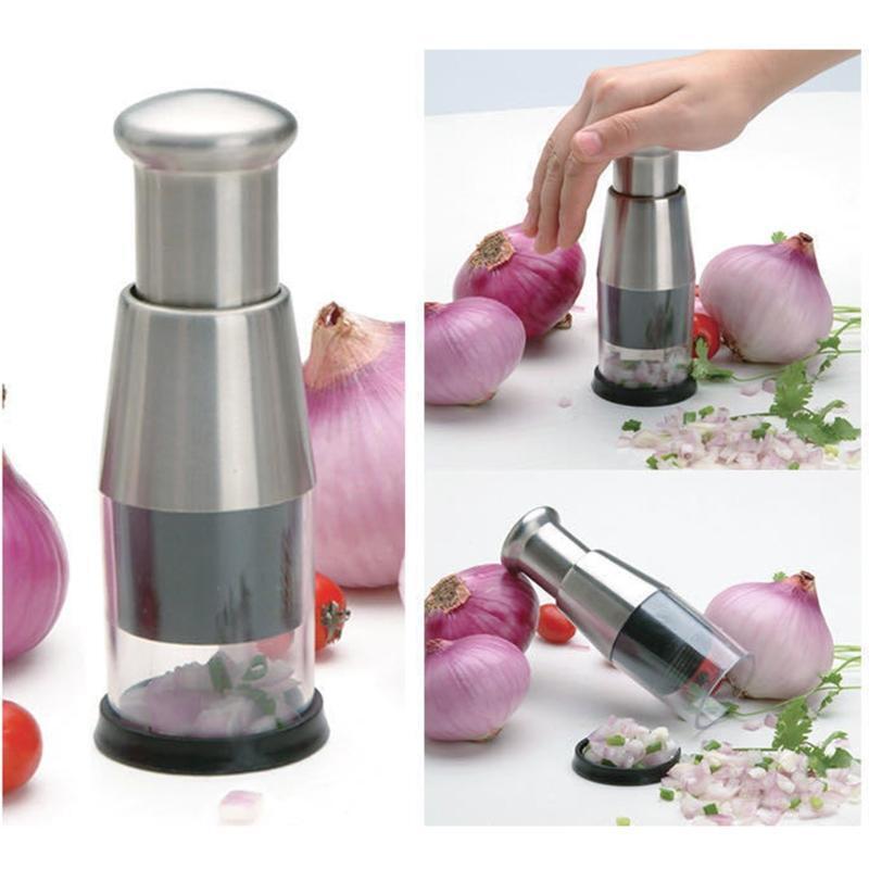 Onion Chopper Hand Chopper for Vegetables Reduce Prep Time Manual Slicer Dicer