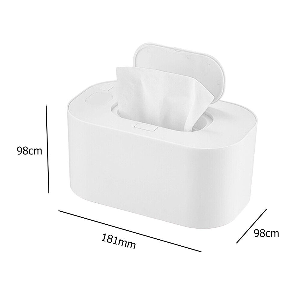 USB Baby Wet Wipes Heater Home Car Tissue Paper Warmer Warming Box (White)