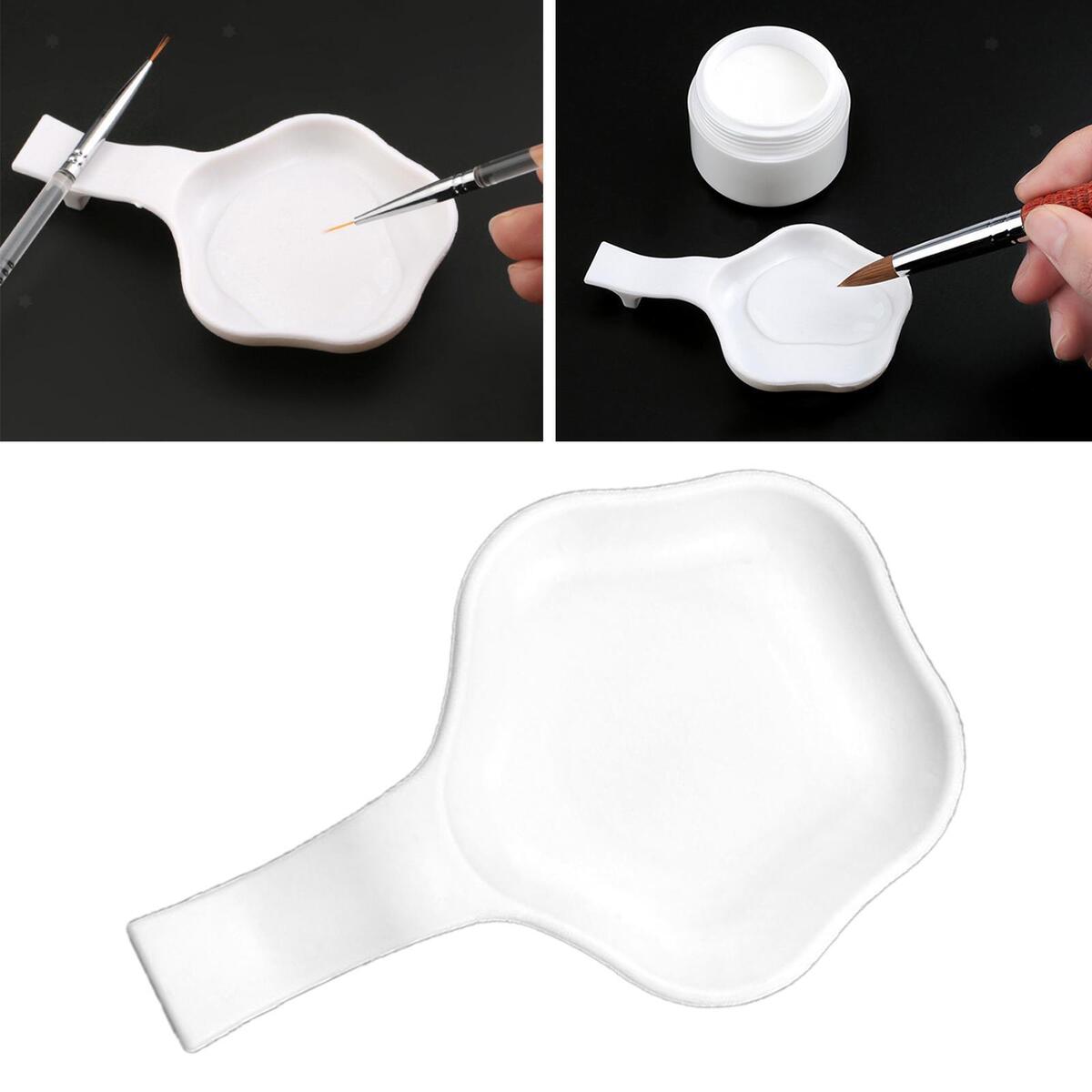 Porcelain Makeup Mixing Tray Holder Pen Wash Dish Tray Accessory Reusable