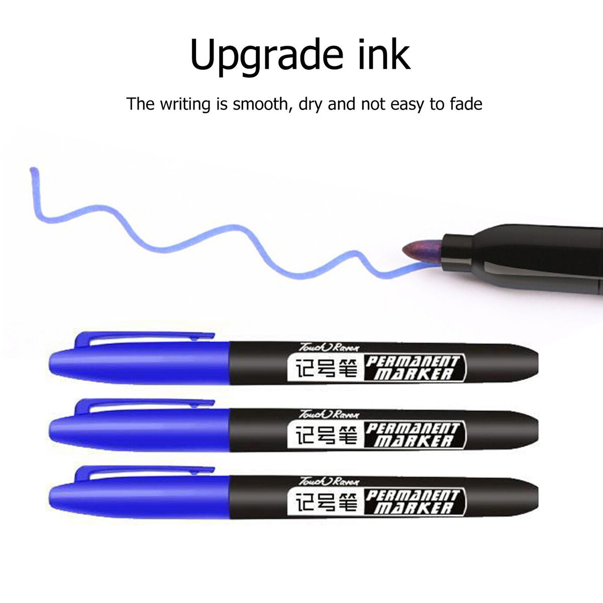Oiliness Non-Fading & Waterproof Marker Pen Non-Erasable Marker Pen (B)