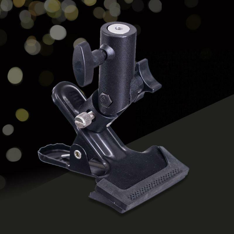 Reflector Clip E-shape Clamp Light Stands Attachment for Background Reflector