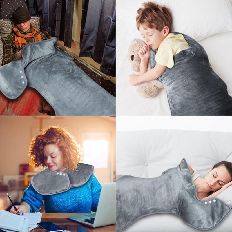 EU Plug Winter Electric Heating Shawl Shoulder Back Hot Compress Heating Pad