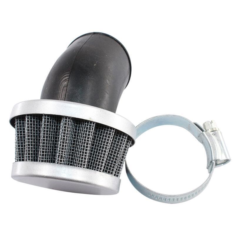 Motorcycle Go Karts ATVs 35mm Cleaner Clamp-on 45 Degree Bend Air Intake Filters