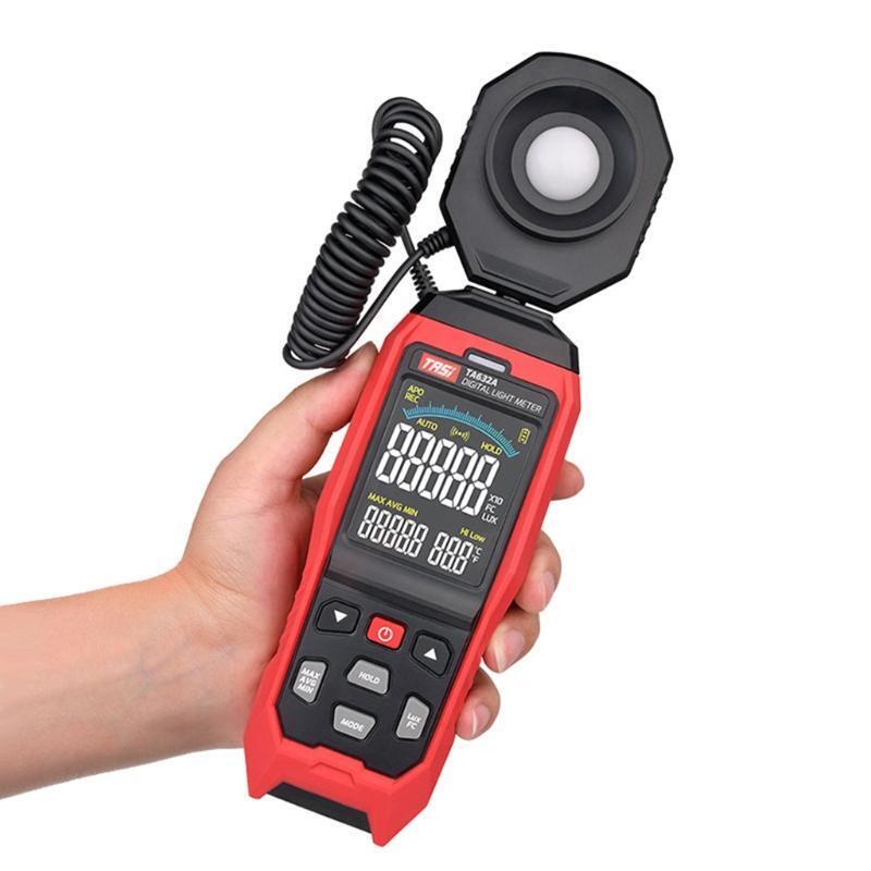 TA632A Digital Lux Meter 200000 Lux/Fc for Hotels Restaurants Airports Sensitive