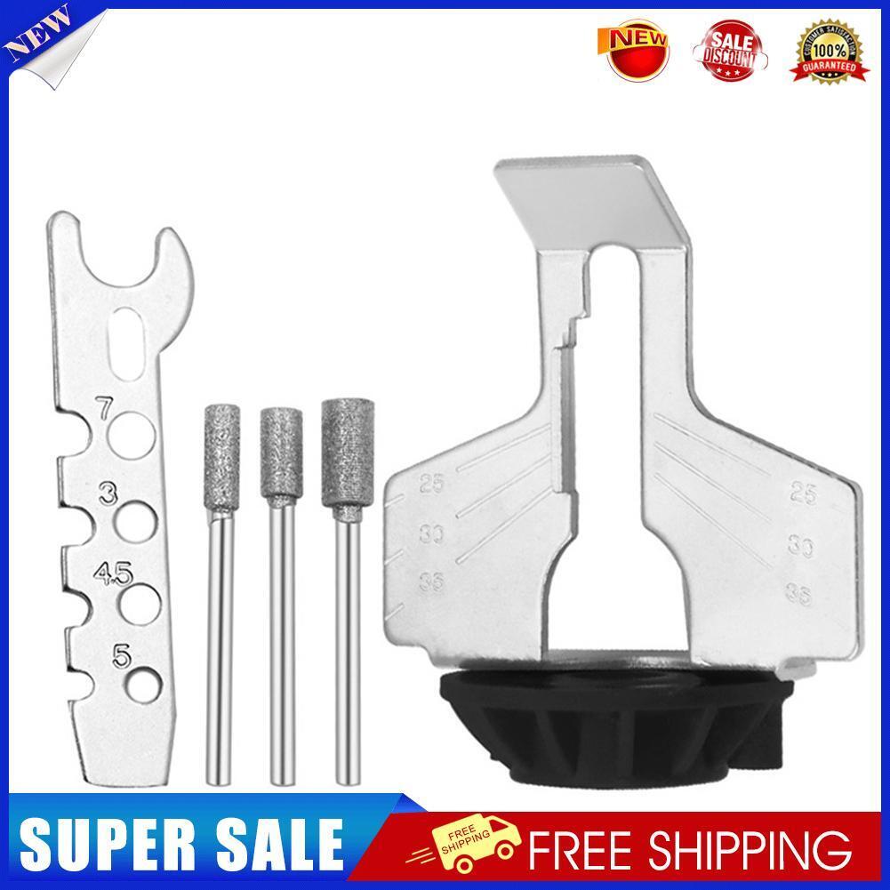 Chainsaw Sharpening Kit Electric Grinder Polishing Guide Drill Adapter Head