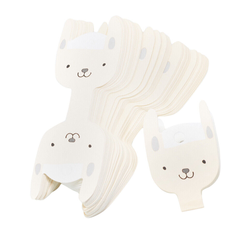 50 Pieces Cartoon Dog Kraft Paper  Clip pin Jewelry Display Cards