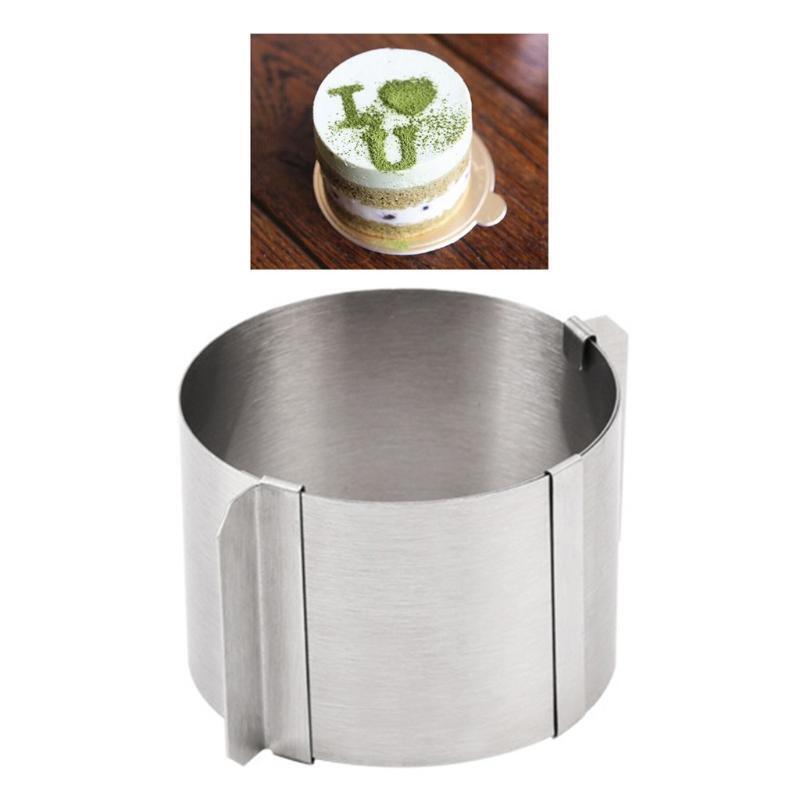 DIY Pastry Ring Mold Stainless Steel Adjustable Cake Ring Durable Round Shape