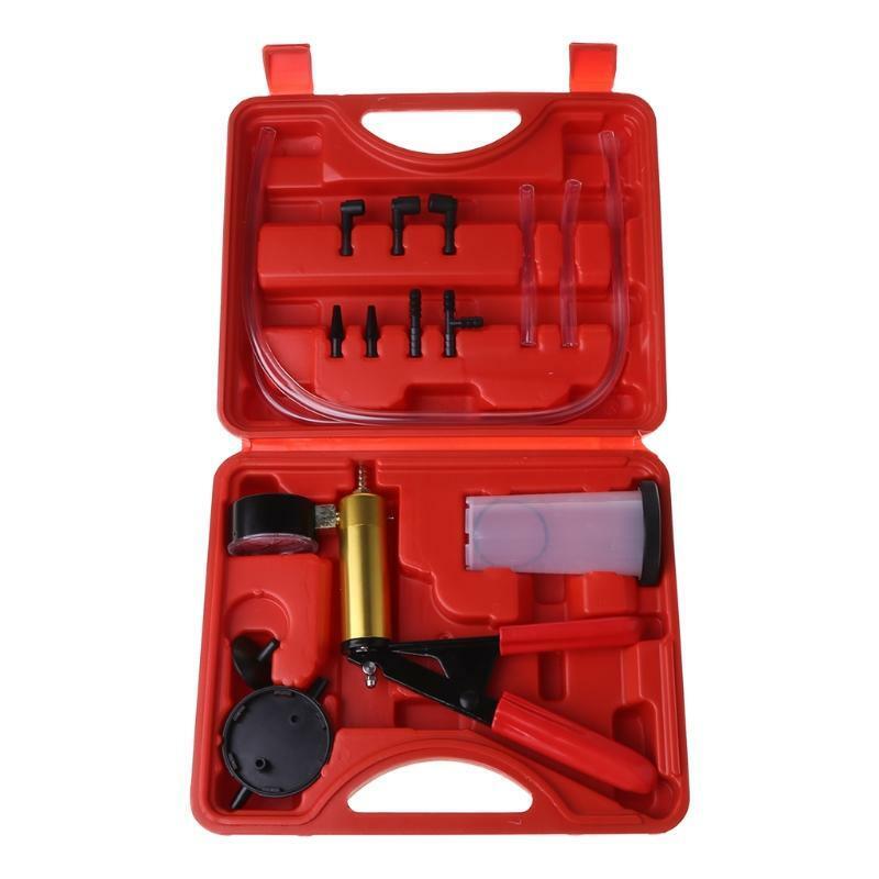 Multifunctional Hand Held Vacuum and Pressure Pump Tester Kit Brake Bleeder Set
