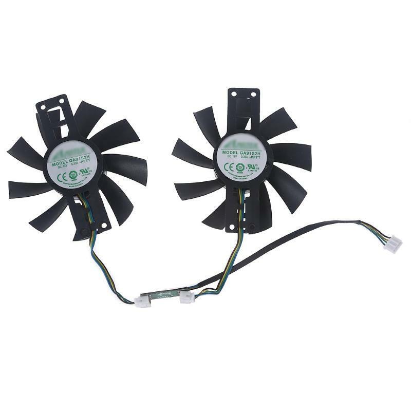 87mm GA91S2H 4Pin VGA Fan Graphics Card Cooling Fan for Dataland RX580 2048sp