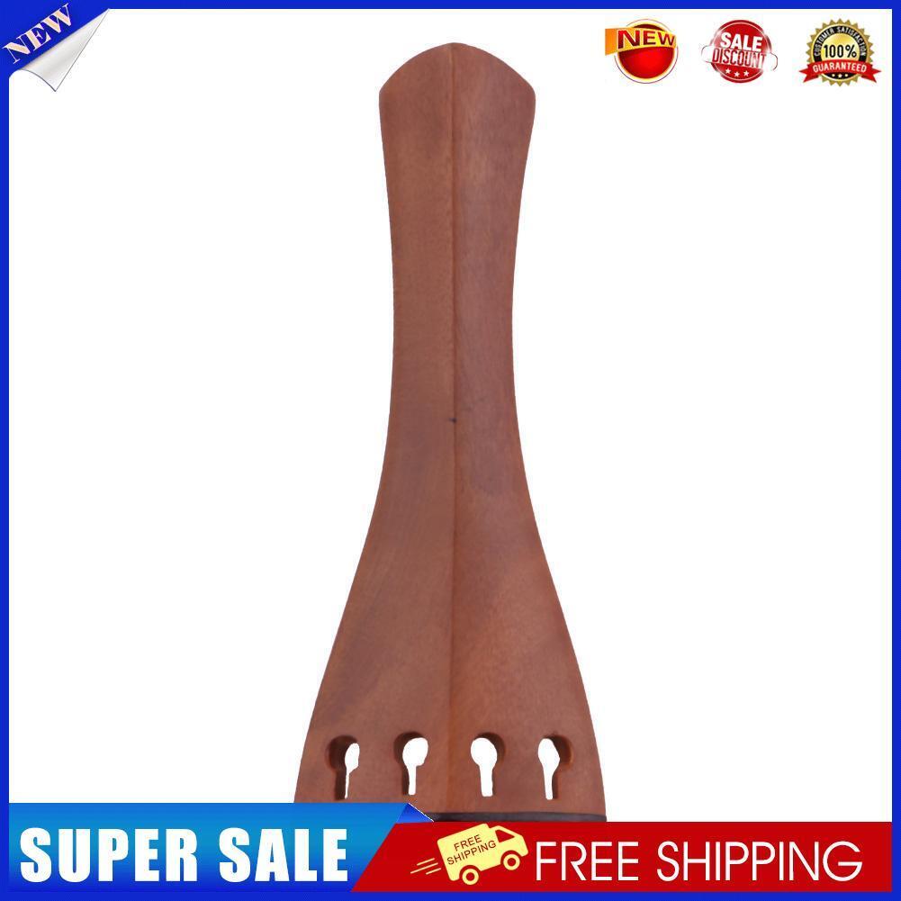 4/4-3/4 Brown Jujube Wood Violin Fine Tuner Tailpiece Big with Tail Rope