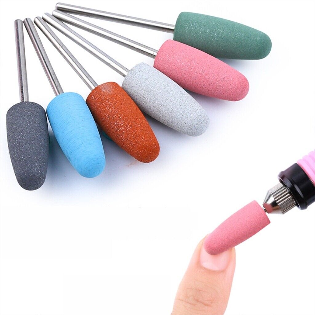 6pcs Silicone Polisher  Nail   For Electric Manicure