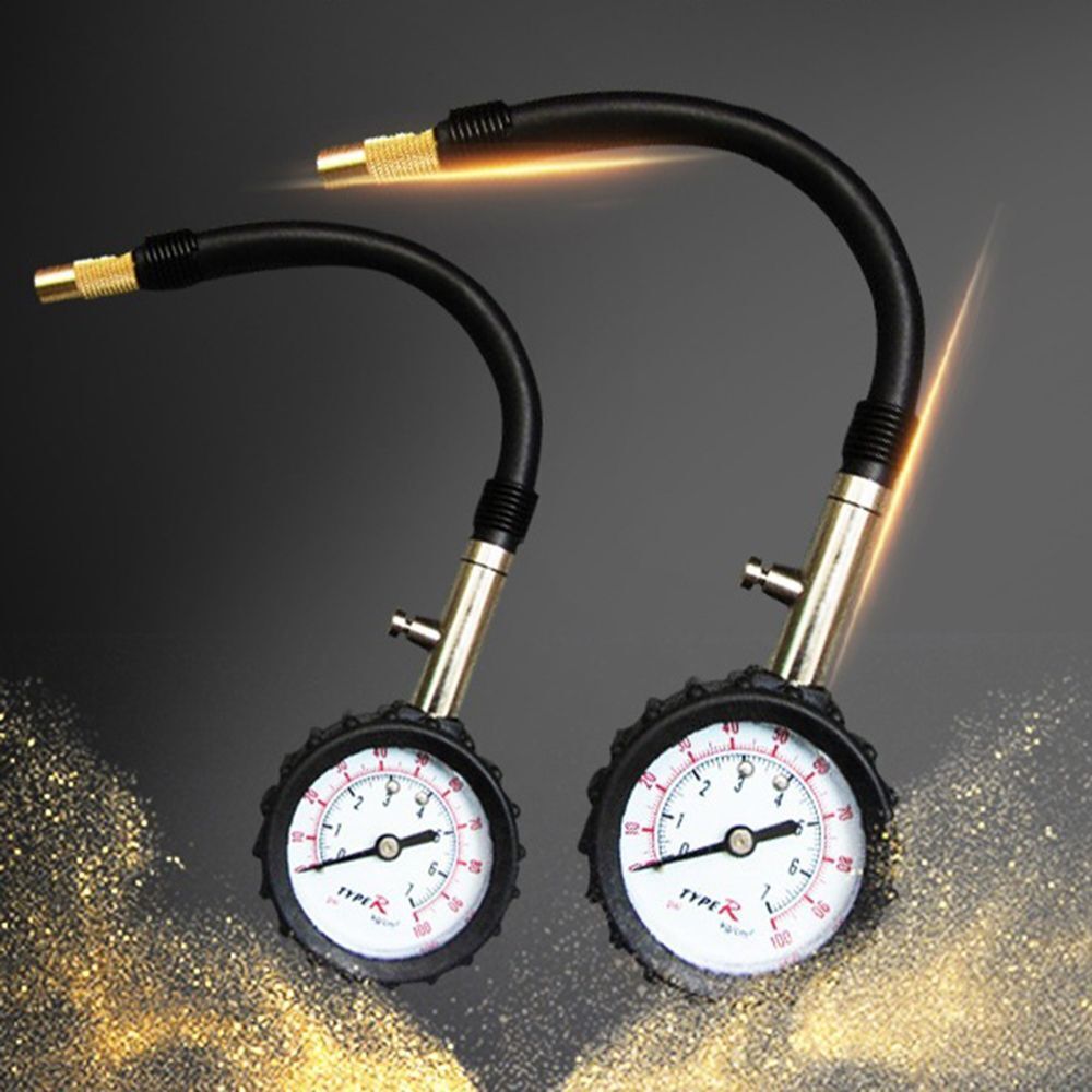 Tyre Long Tube Accuracy Pressure Gauge Air Measurement Tyre Pressure Gauge
