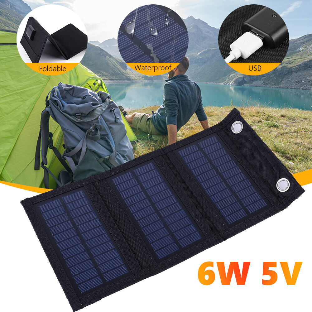 Foldable Solar Panel USB 3-Fold Solar Cell for Mobile Phone/3V-5V Battery