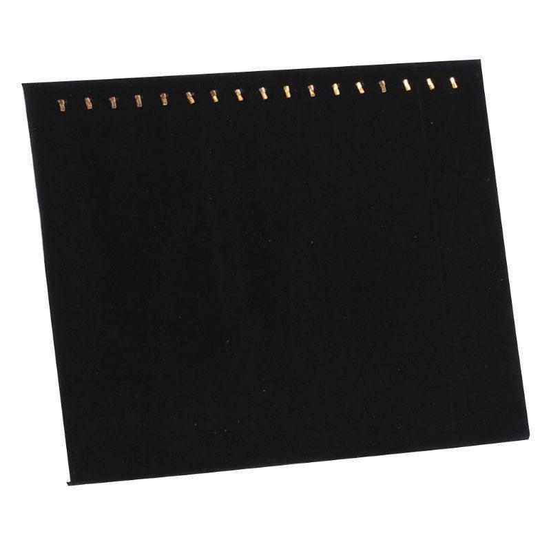 Black Velvet 17 Hook Necklace Jewelry Tray Display Organizer (17 Hook Necklace)