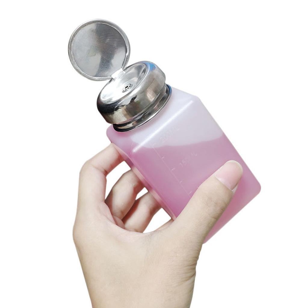 4 x One-touch Makeup Remover Press Bottle Alcohol Liquid Dispenser -200ml