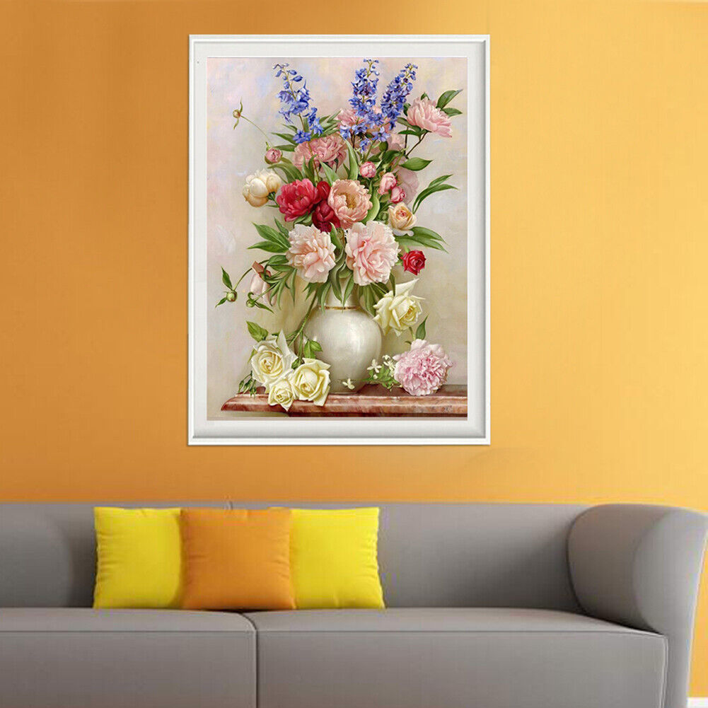 Charming Flowerpot 5D Diamond DIY Painting Craft Kit Home Decor