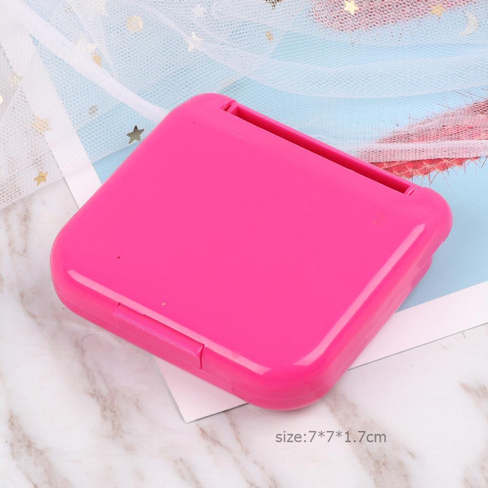 Portable Home Plastic Sewing Kits Needle Threads Box Set Storage Box (Pink)