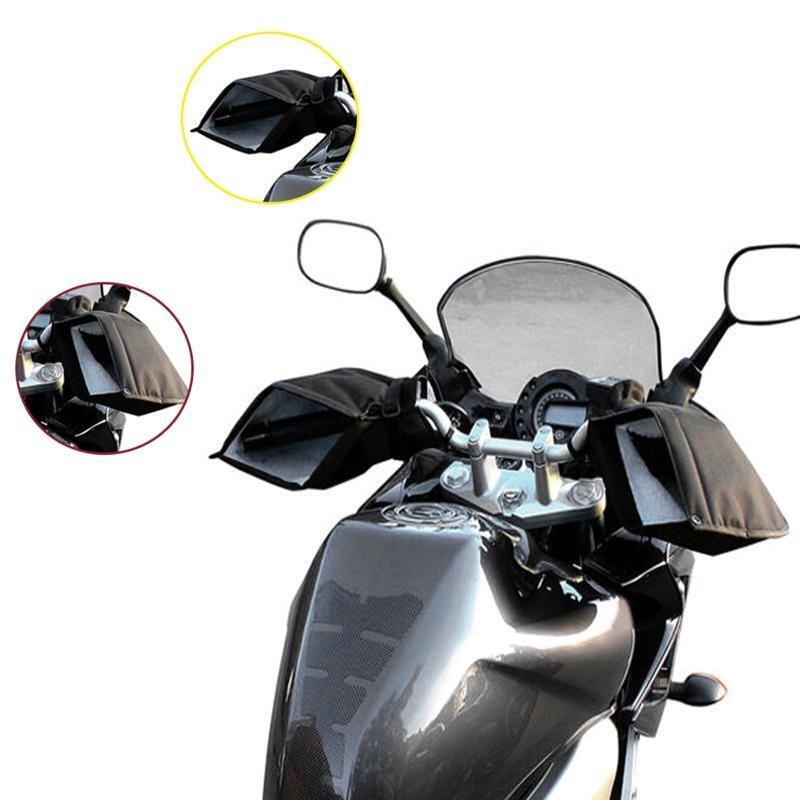 Motorcycle Riding Waterproof Handlebar Gloves Hand Fur Muffs Winter Thermal Warm
