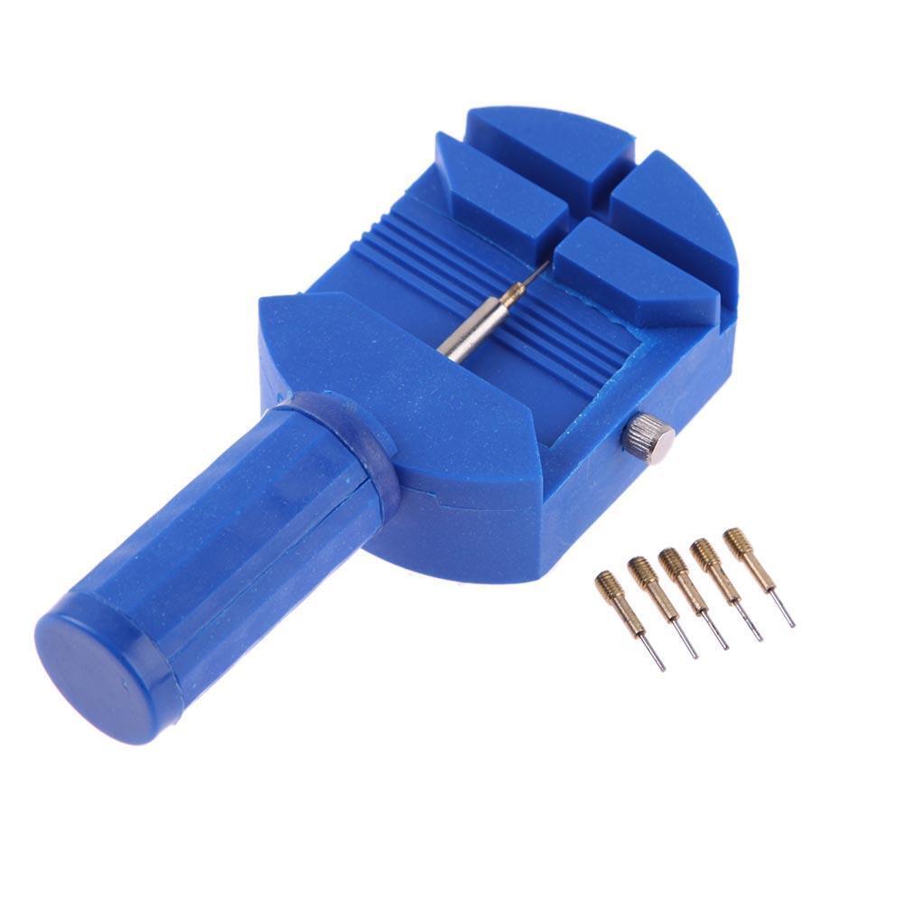 Blue Watch Repair Tool Kit Band Pin Adjuster Strap Link Remover Free 5 Pins
