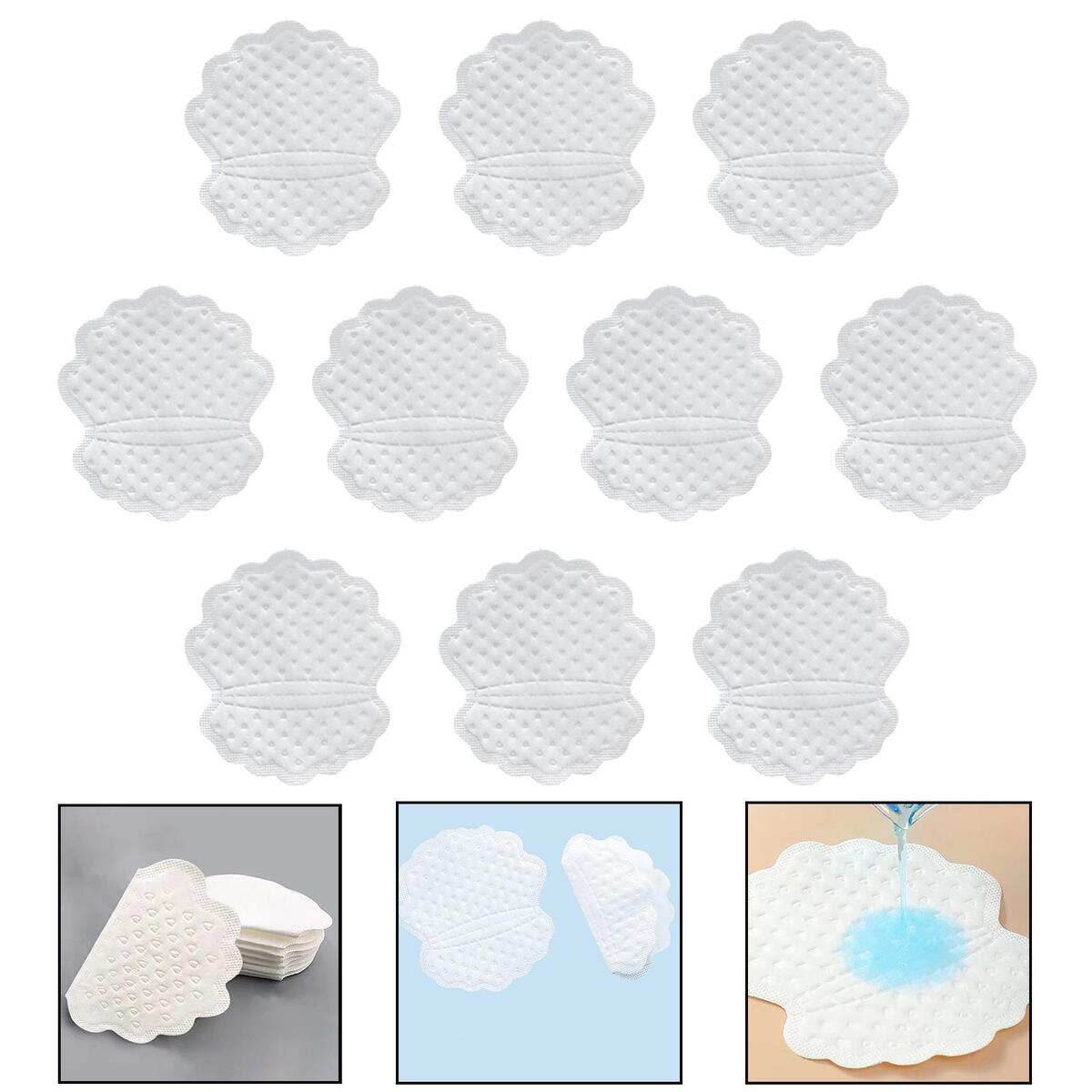 10 Pieces Underarm Sweat Pads Armpit Sweat Absorbing Pads Premium Absorbent